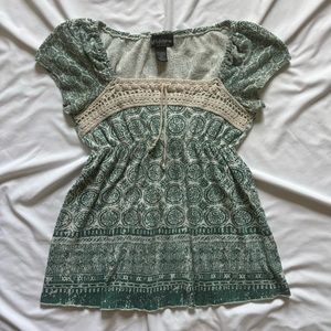 SOLD!! Self esteem knit babydoll top